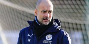 Manchester City boss Pep Guardiola forced to stay away from club's training base in build up to clash with title rivals Chelsea after the 50-year-old tested positive for coronavirus again this week