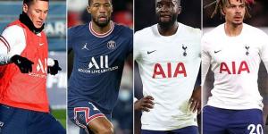 PSG duo Georginio Wijnaldum and Julian Draxler 'are open to a loan swap deal' that could see Tottenham's Tanguy Ndombele or Dele Alli going the other way