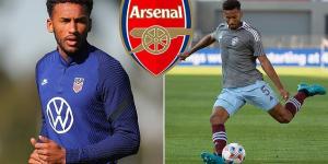 Arsenal complete the signing of young MLS defender Auston Trusty from Colorado Rapids... but he will remain with the US side on loan