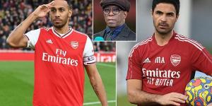 Arsenal legend Ian Wright reveals he is 'devastated' over Pierre-Emerick Aubameyang's Emirates exit, as he claims the striker was 'made for the Gunners' and questions why the club renewed his contract in the first place