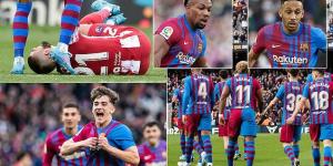 Barcelona 4-2 Atletico Madrid: Catalan Giants ease to victory against Diego Simeone's side in six-goal thriller to go fourth in LaLiga, with Jordi Alba, Gavi, Ronald Araujo and Dani Alves all on target for the hosts before the latter is then SENT OFF