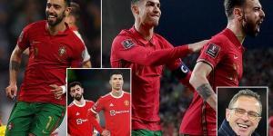 Bruno Fernandes fired Portugal to the World Cup and combined brilliantly with Cristiano Ronaldo... now Man United urgently need the pair to put a season of sulking behind them, find the same chemistry and take charge of their top four push