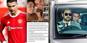 Cristiano Ronaldo is pictured for the first time since the tragic death of his baby son as he returns to work at Man United, just 48 hours after announcing the shocking news