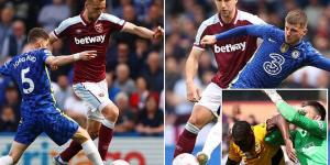 LIVE - Chelsea vs West Ham: N'Golo Kante and Trevoh Chalobah both go close as Blues try to break the deadlock... while Burnley score crucial opener against Wolves in battle to avoid the drop