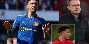 Jadon Sancho could miss the rest of this season with TONSILLITIS, reveals Ralf Rangnick, with the £73m Man United winger suffering from 'some inflammation and high temperatures'