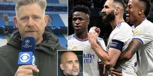 Stunned Peter Schmeichel claims Real Madrid have 'NO right' to be in the Champions League final because they were the 'poorest team by a mile' in semi-final against Manchester City... as he admits he 'doesn't understand anything about football any more'