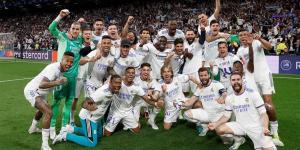 احتفالات لاعبي ريال مدريد بعد التأهل لنهائي دوري أبطال أوروبا