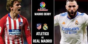 موعد والقناة الناقلة لمباراة ريال مدريد وأتلتيكو مدريد اليوم في الدوري الإسباني