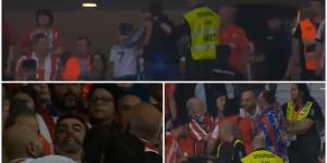 Fight causes Madrid-supporting father and son to be ejected from Wanda Metropolitano along with two home fans