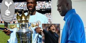 Former Man City and Barcelona midfielder Yaya Toure 'is set for talks over a full-time coaching role at Tottenham' after working towards his badges with the club's academy