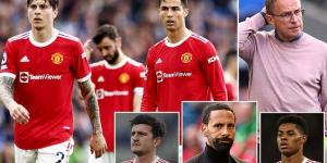 'I would be saying "f*** off then, get out!"': Rio Ferdinand gives his VERY honest view on Man United's 'weak-minded changing room' - and says their leaders should be calling out those who don't care