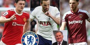 BeIN Sports presenter Richard Keys makes VERY bold claim that Chelsea are targeting England trio Harry Maguire, Harry Kane AND Declan Rice as they look to bolster their squad this summer