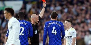 Leeds 0-3 Chelsea: Dan James is sent off for horror lunge on Mateo Kovacic as Whites IMPLODE again in battle to beat the drop with Mason Mount, Christian Pulisic and Romelu Lukaku on target in comfortable win for visitors