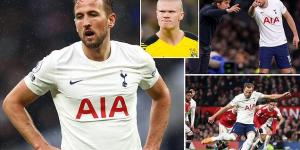 Harry Kane missed his moment to join Man City and is running out of options after they splashed £51m on Haaland... Joining United is a gamble, so should he play the waiting game with Conte at Spurs?