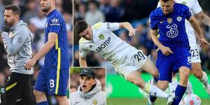 Chelsea need a 'miracle' for Mateo Kovacic to be fit for the FA Cup final against Liverpool, insists Thomas Tuchel... after midfielder hobbled off with ankle injury following HORROR lunge which saw Leeds winger Dan James sent off in Blues' 3-0 win
