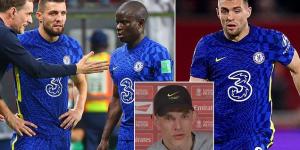 Thomas Tuchel insists 'now is the time to take calculated risks' as Mateo Kovacic hopes to play through the pain barrier in the FA Cup final, while Chelsea will also try and get N'Golo Kante involved for Liverpool clash