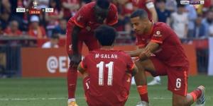 اصابة محمد صلاح في مباراة ليفربول وتشيلسي بنهائي كأس الاتحاد الانجليزي