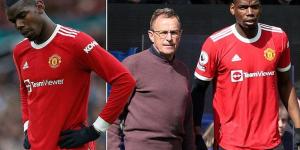 Paul Pogba 'fears backlash from fans if he plays in Manchester United's final game of the season against Crystal Palace' after being booed last month... with the French midfielder set to leave on a free transfer