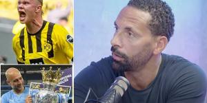 Rio Ferdinand insists new Manchester City signing Erling Haaland will have to 'suppress his ego' to be a success under Pep Guardiola - as he urges the striker to be humble enough to accept a 'bedding-in period' at the club