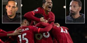Liverpool defender Virgil van Dijk believes he can become even BETTER and admits he has felt 'UNBEATABLE' at times since returning from his horror ACL injury... before naming interviewer Rio Ferdinand in his top five Premier League centre-backs