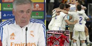 Carlo Ancelotti hopes Real Madrid will not need another dramatic Champions League comeback in this weekend's final against Liverpool, as he admits the three revivals of their mammoth slog to Paris made him 'suffer' this season more than most