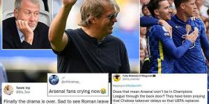 'Finally the drama is over': Relieved Chelsea fans delight in Government's green light for Todd Boehly's £4.25bn takeover as one claims 'we're back'... while others mock Arsenal faithful for thinking they might get into the Champions League