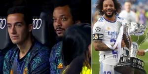 'The club is not going to renew me... I have been a f***ing example!': Furious Marcelo is seen telling team-mate Lucas Vazquez that his time at Real Madrid is OVER, with his contract running out this summer after 15 years in the Spanish capital