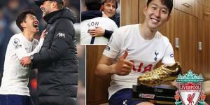 Liverpool 'were lining up a big money bid for Son Heung-min' had Tottenham not made next season's Champions League as Jurgen Klopp searches for Sadio Mane's replacement 