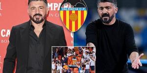 Valencia 'are set to announce arrival of Gennaro Gattuso as their new manager this week'... despite furious opposition from fans over his historic controversial comments about women and homosexuality 