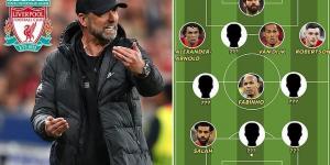 Darwin Nunez sparks big change in the front three, and there's question marks over the midfield combination too: How Liverpool could line up next season with club-record £85m deal in the pipeline and Sadio Mane to leave 