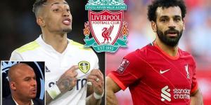 Leeds star Raphinha would be a 'perfect' replacement for Mohamed Salah if Liverpool sold their Golden Boot winner for £40m, insists Gabby Agbonlahor 
