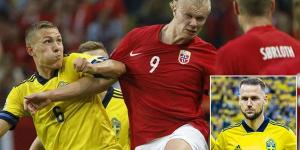'Immature' Erling Haaland needs to stop MOANING, claims Sweden's Ludwig Augustinsson as tensions frayed between the Norwegian striker and Alexander Milosevic in explosive bust-up in the Nations League