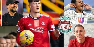 Liverpool FINISH their incoming transfer business, ELEVEN WEEKS before deadline, with £6.5m deal cut for full back Calvin Ramsay from Aberdeen - and no plans to buy new midfielder 