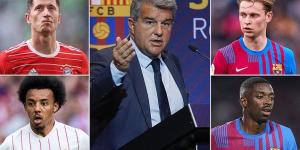 BARCELONA FINANCES Q&A: What will raising more than £500m from selling off their retail operation and part of TV rights REALLY mean? Can they now sign Lewandowski and Kounde? And do they still need to sell Manchester United target De Jong?