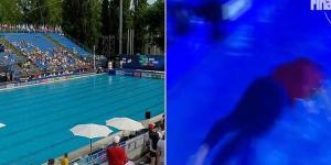 Dramatic video shows unconscious US synchronised swimmer Anita Alvarez being dragged out of Budapest pool by her coach after fainting in water - as footage emerges of her being pulled to safety in a similar incident last year 