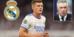 Real Madrid 'are worried Toni Kroos could walk out of the club for free next year with the German rejecting a new deal'... and the midfielder will 'wait to see how next season goes before making a decision'