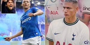 EXCLUSIVE: Richarlison will have his debut at Tottenham DELAYED as the FA decide to hand him a one-match ban for his infamous firework-throwing incident at Everton, meaning he will miss facing Southampton... but is back for Chelsea trip