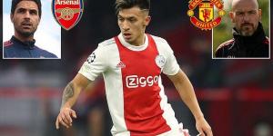 Ajax are bracing for new offers from Manchester United and Arsenal for Lisandro Martinez with both sides entering a bidding war... as the Dutch outfit hold out for £43m for the wantaway defender   