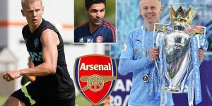 Arsenal complete £32m signing of Manchester City star Oleksandr Zinchenko as the Gunners confirm their FIFTH signing of the summer and second raid on the Premier League champions this month