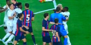 Rudiger and Araujo clash in a hot blooded Clasico