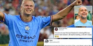 'Grealish and Haaland is going to be fun!': Manchester City fans share high hopes for next season after 'Baller' Erling Haaland scores against Bayern Munich on his Citizens debut 