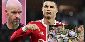 Cristiano Ronaldo 'is travelling back to Manchester TODAY ahead of talks with United over his future'... with the club insistent that he WON'T be sold, despite the 37-year-old wanting out of Old Trafford