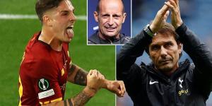 Tottenham make a move for £42.5m-rated Nicolo Zaniolo with Roma open to a deal after the arrival of Paulo Dybala... but face a fight with Juventus for the 23-year-old's signature