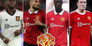 Manchester United aiming for summer clearout as they try to ship SIX defenders before the end of the transfer window... with Sevilla interested in Alex Telles and Phil Jones in talks with DC United 