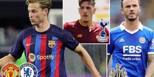 Man United are desperate for a new forward (and Frenkie de Jong), Chelsea could splash another £150m and Spurs aren't done yet... the signings your club want as the Premier League returns tonight