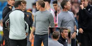 Jesse Marsch insists his touchline bust-up with Bruno Lage was 'nothing really' as the two coaches clashed after Leeds defeated Wolves 2-1 on the first day of the Premier League season 