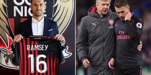 Aaron Ramsey is unveiled by Nice following his free transfer from Juventus - and he is set for a reunion with Arsene Wenger with the former Arsenal boss visiting Ligue 1 club next week