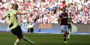 Haaland scores a brace on his Premier League debut