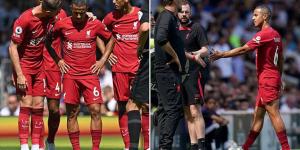 Liverpool suffer big early season blow with star midfielder Thiago Alcantara set to miss up to SIX WEEKS after suffering hamstring injury in opening weekend draw against Fulham 