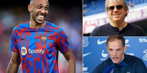 Get me Aubameyang! Chelsea boss Thomas Tuchel wants Barcelona star to solve his striker crisis… with the Blues ready to make an offer to reunite the former Arsenal captain with his old Dortmund boss